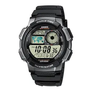 Casio AE-1000W-1AVDF Youth World Time Water Resistant Multifunctional Digital Watch  - Variant 2