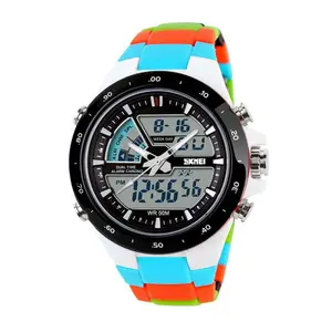 SKMEI 1016 Dual Time PU Leather Sporty Men's Watch - Variant 2