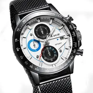 LIGE 9931 Analog Stainless Steel Waterproof Casual Men's Watch  - Variant 2