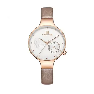 NAVIFORCE NF5001 PU Leather Sub-Dial Chronograph Watch For Women - Variant 2
