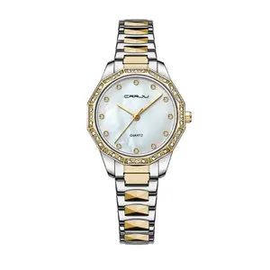 CRRJU 2196 New Arrive Women Watch Fashion Luxury Casual Waterproof Quartz Ladies Watch