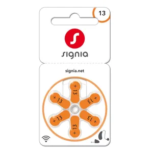 Signia Size 13 Hearing Aid Battery Original Mercury Free Battery