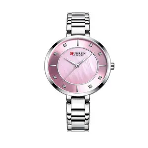Curren 9051 Stainless Steel Waterproof Watch For Women