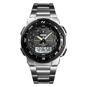 SKMEI 1370 Dual Time Premium Stainless Steel Sporty Men's Watch - Variant 4