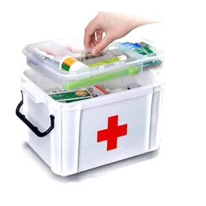 Large Family Plastic Multi layer Medicine First Aid Storage Health Box