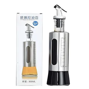 Glass Oil and Vinegar Dispenser Bottle 300ml 