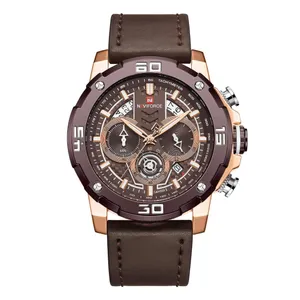 NAVIFORCE NF9175 Leather Chronograph Men's Watch