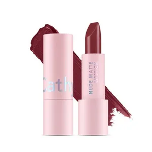 Cathy Doll #12 Nude Matte Highly Pigment Coma Red Lipstick