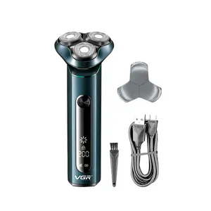 VGR V-310 Professional Men's Cordless Rechargeable Shaver IPX7 Fully Waterproof Triple Rotary
