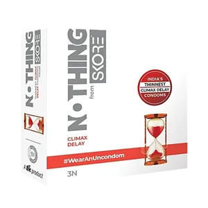 Skore Nothing Climax Delay Long Lasting Condoms - 3Pcs Pack