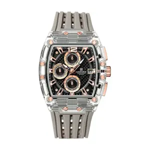 Naviforce NF7105 Comfortable Silicone Strap Multifunctional Chronograph Sports Men's Watch