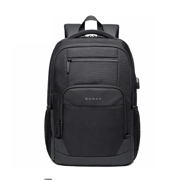 Bange BG-1922 16 inch Men Oxford Fabric Waterproof Backpack – Color: Black – View 1