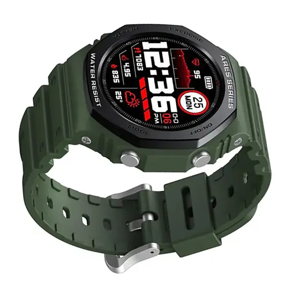 Zeblaze Ares 2 Rugged Smartwatch – Color: Green – View 2
