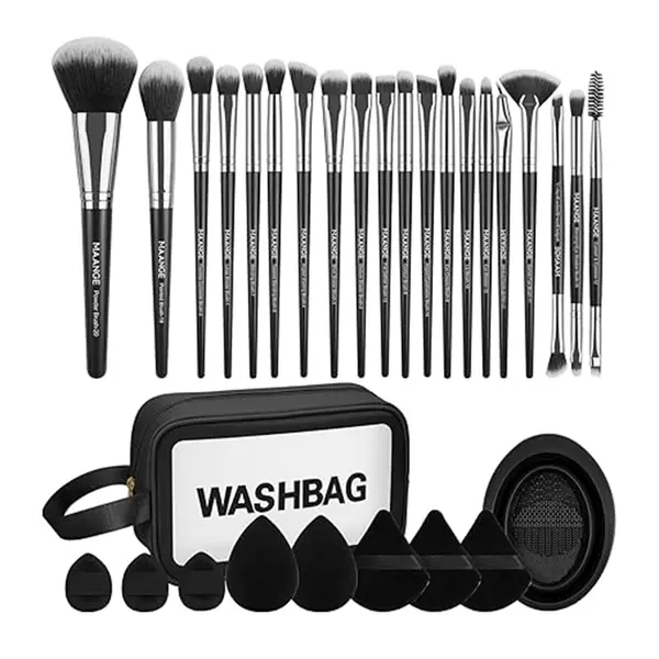 Maange 30 Pcs Foundation Eye Shadow Powder Makeup Brush – View 1
