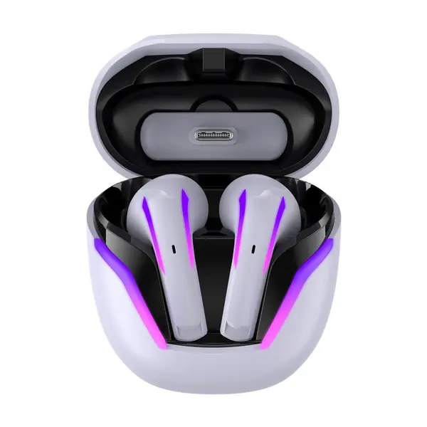 Havit TW970 RGB Tws Bluetooth Gaming Earbuds With Dongle – Color: White – View 2