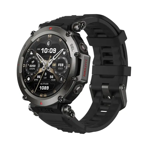 Amazfit T-Rex Ultra AMOLED Smartwatch – Color: Black – View 1