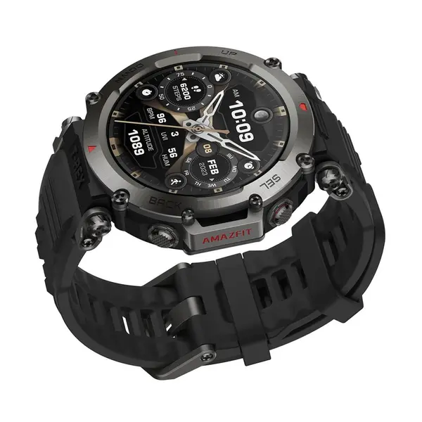 Amazfit T-Rex Ultra AMOLED Smartwatch – Color: Black – View 3