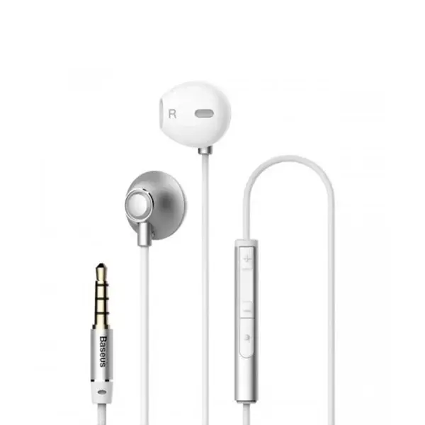 Baseus H06 Encok In-ear Wired Single Port Earphon – Color: White – View 1