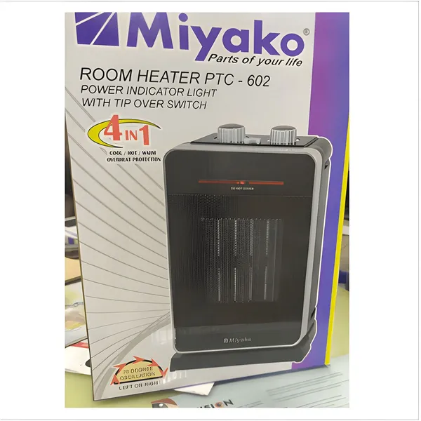 Miyako PTC-602 1500W PTC Ceramic Room Heater – View 3