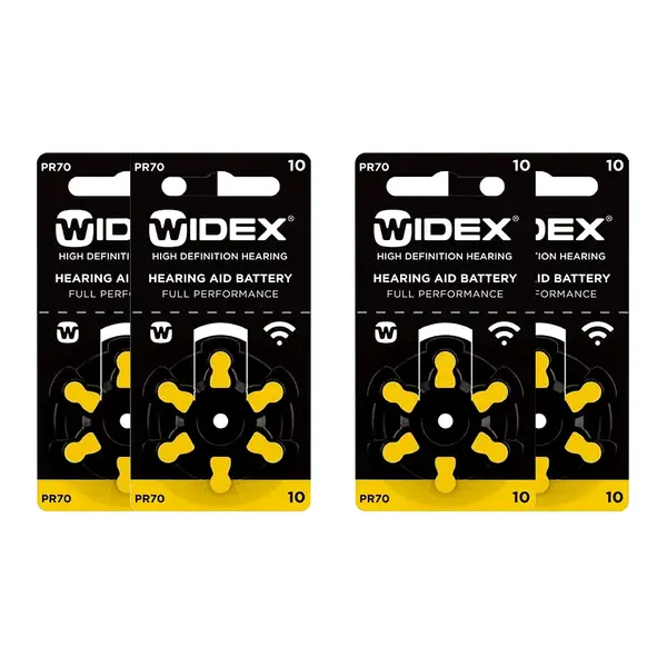 Widex PR70 1.45 Volt 10-Size Hearing Aid Battery – View 2