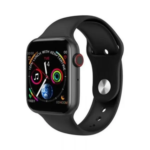 Microwear W34 Bluetooth Call Smartwatch – Color: Black – View 2