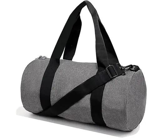 Women Men 12L Fitness Workout Adjustable Detachable Shoulder Strap Lightweight Gym Bag – Color: Gray – View 1