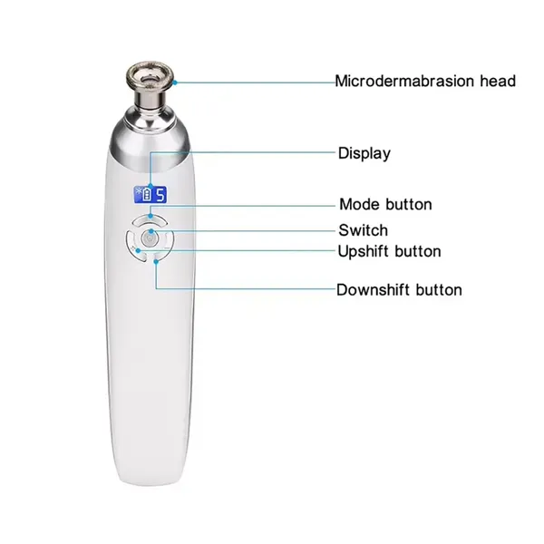 Rechargeable Dermabrasion Machine Facial Microdermabrasion Stemaer – View 4