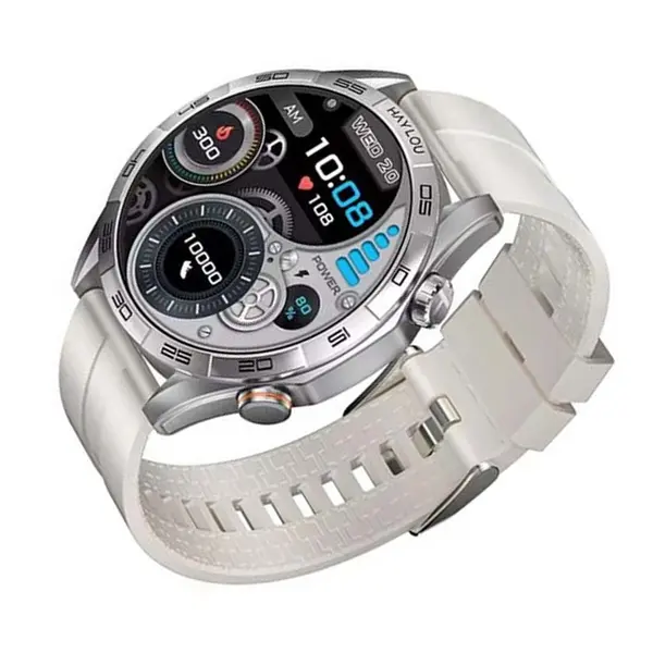 Haylou Solar 5 Bluetooth Calling Smartwatch – Color: White – View 3