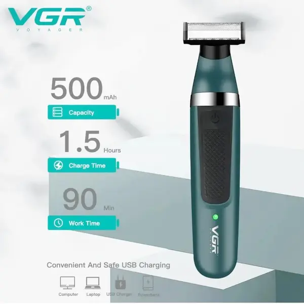 VGR V-393 One Blade Washable Shaver For Men – View 3