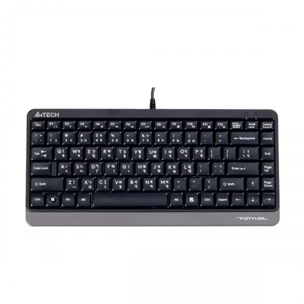 A4TECH FK11 USB Mini Black Keyboard With Bangla  – View 3