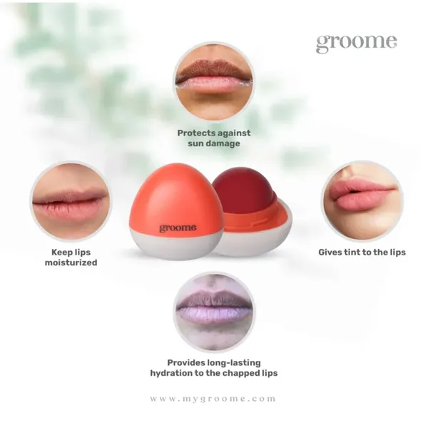 Groome Glow Lip Balm With SPF 15 Sweet Sunrise 30gm – View 4