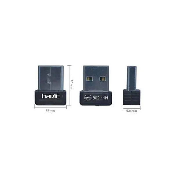 Havit WF15 150Mbps Single Band Wi-Fi USB Adapter – View 2
