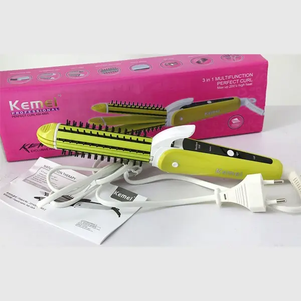 Kemei Km 6855 Multifunctional Hair Stick Curler Rollers And Straightener – View 5