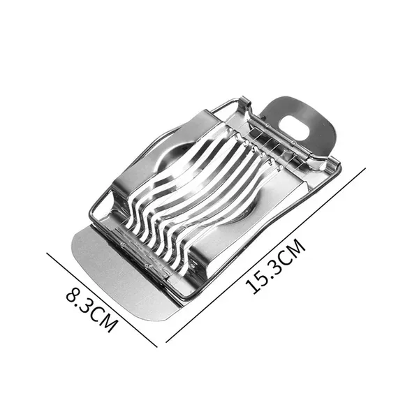Stainless Steel Boiled Egg Slicer Section Cutter Mushroom Kitchen Chopper – View 3