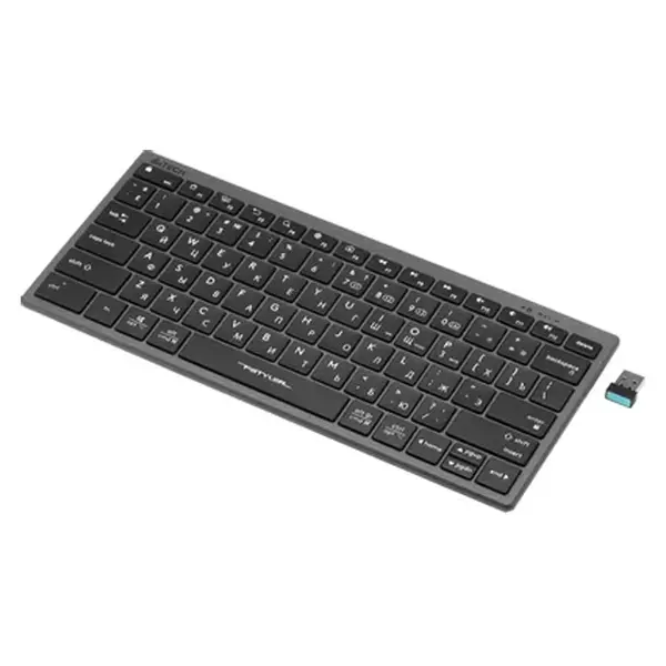 A4TECH Fstyler FBX51C Rechargeable Bluetooth & 2.4G Wireless Keyboard – Color: Black – View 3