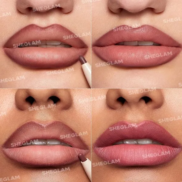 SHEGLAM Glam 101 Macaron Waterproof Lipstick & Liner Duo – View 3