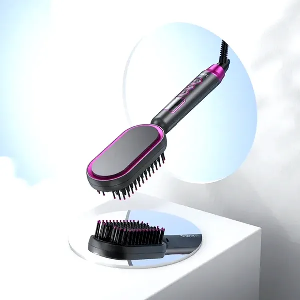 HOCO HP44 Electric Straightening Hair Brush With Digital Display – View 1