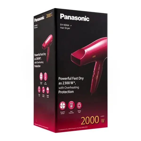 Panasonic EH-ND64 Hair Dryer For Women – Color: Red – View 5