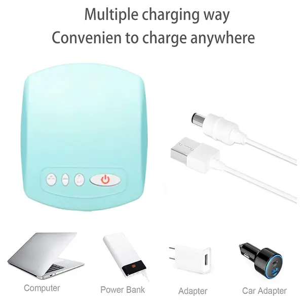 Automatic Portable Single Electric Milk Breast Pump – Color: Blue – View 2