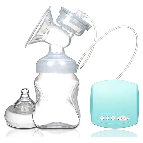 Automatic Portable Single Electric Milk Breast Pump – Color: Blue – View 1