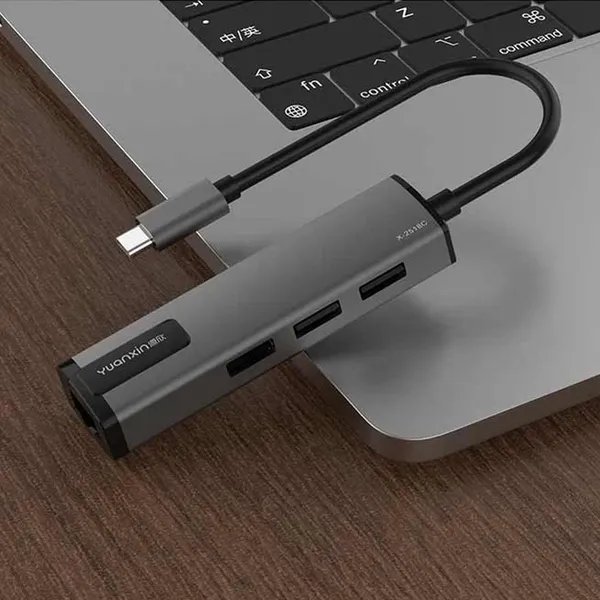 Yuanxin X-2518C Tri USB Type-C Hub – View 3