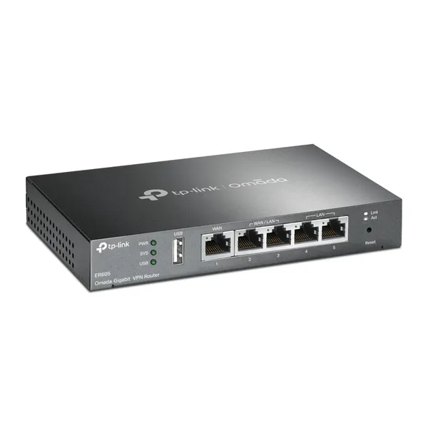 TP-Link ER605 Omada Five Gigabit Ports VPN Router – View 2