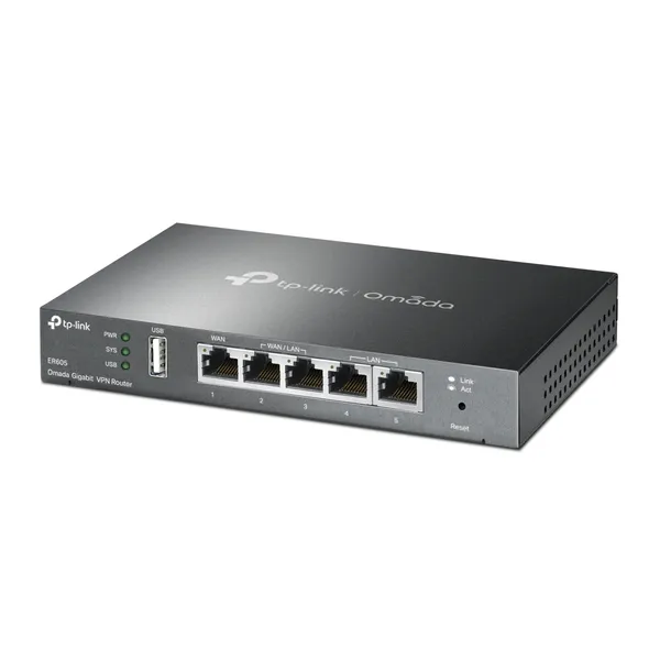TP-Link ER605 Omada Five Gigabit Ports VPN Router – View 3