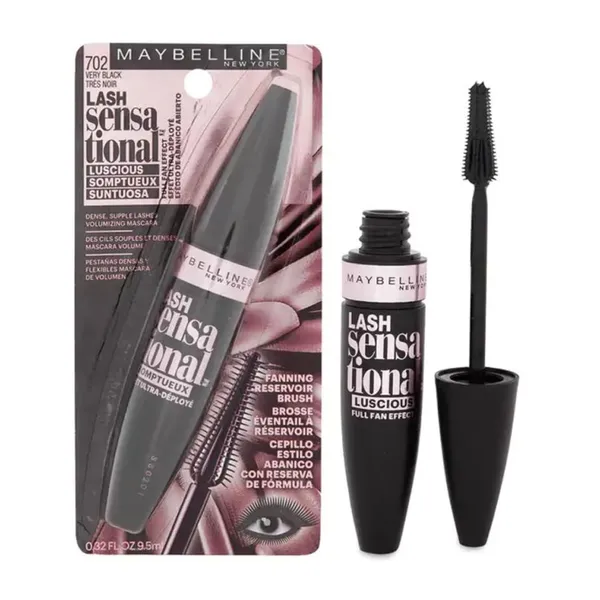 Maybelline - Lucious Sensational Mascara Blackest Black – View 4