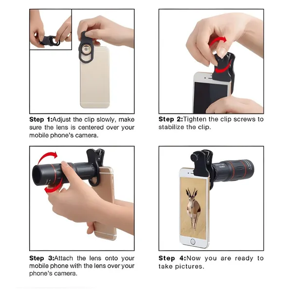 18x Optical Zoom Telescope Mobile Camera Lens – View 4