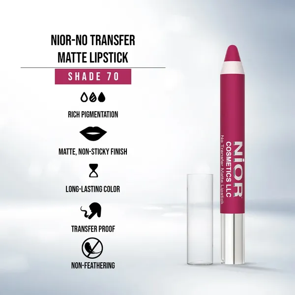 Nior Long lasting non-drying Matte Lipstick Pencil 70 – View 2