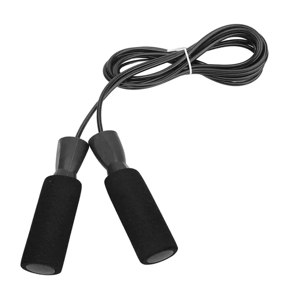 Steel Wire Jumping Rope Adjustable Skipping Rope – Color: Black – View 2