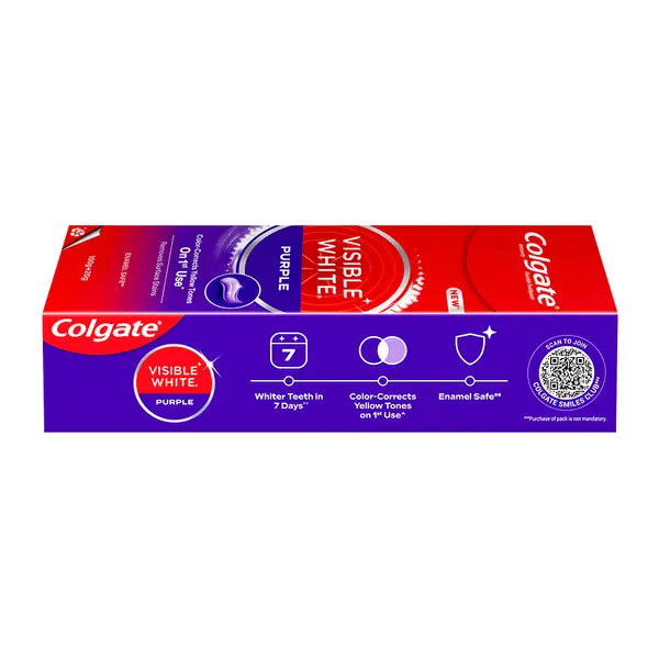 Colgate Visible White Purple Whitening Toothpaste 100g+20g extra – View 5