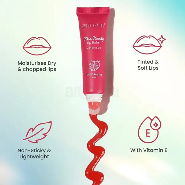 Swiss Beauty Kiss Kandy Non-sticky Lip Balm Watermelon – View 2