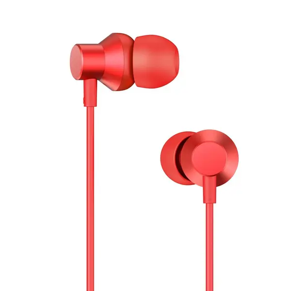 Lenovo HF130 Wired 3.5mm In-Ear Earphones – Color: Red – View 2
